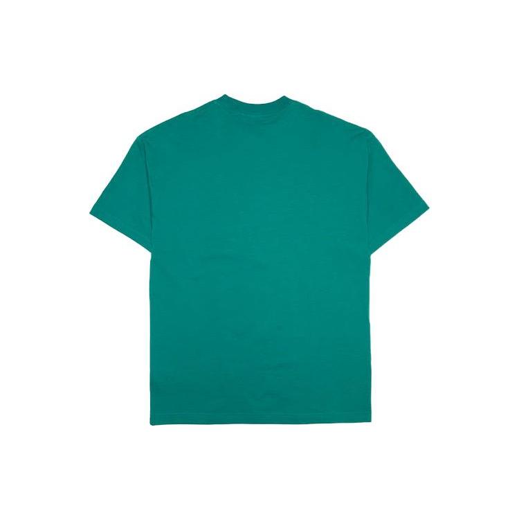 Nike T Shirts Men's Green Crew Neck Moderate Straight Fit DA0321-340
