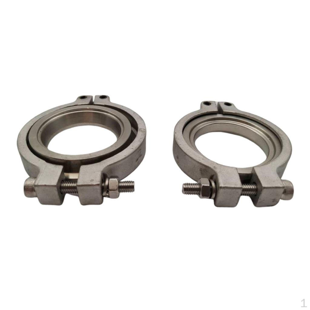 

2Pcs 1.73 Flang Clamp Set for MVR Wastegate Inlet Tial Kit
