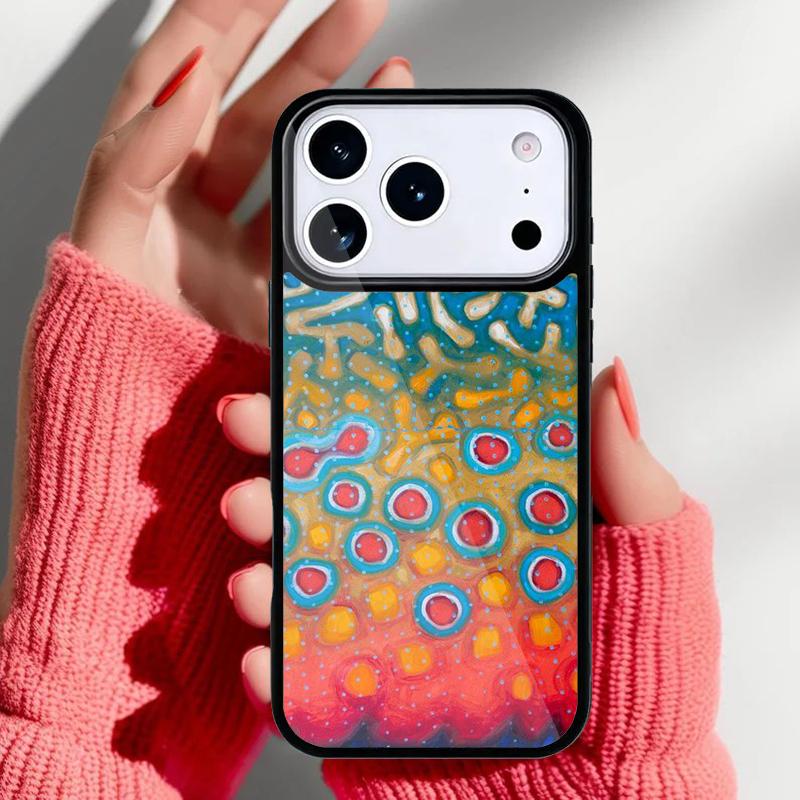 Rainbow Trout Fishing Skin Phone Case for iPhone 17 Air 16e 15 14 13 Pro Max Back Cover for 12 11 Pro Coque