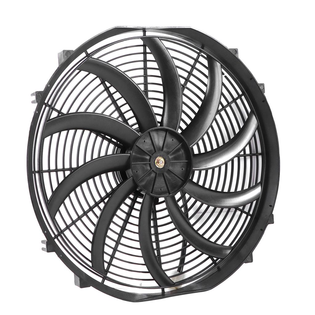 Car Air Conditioner Electric Fan 16in 10 Blades Push Pull Modification Replacement for Trucks RVs DC 12V