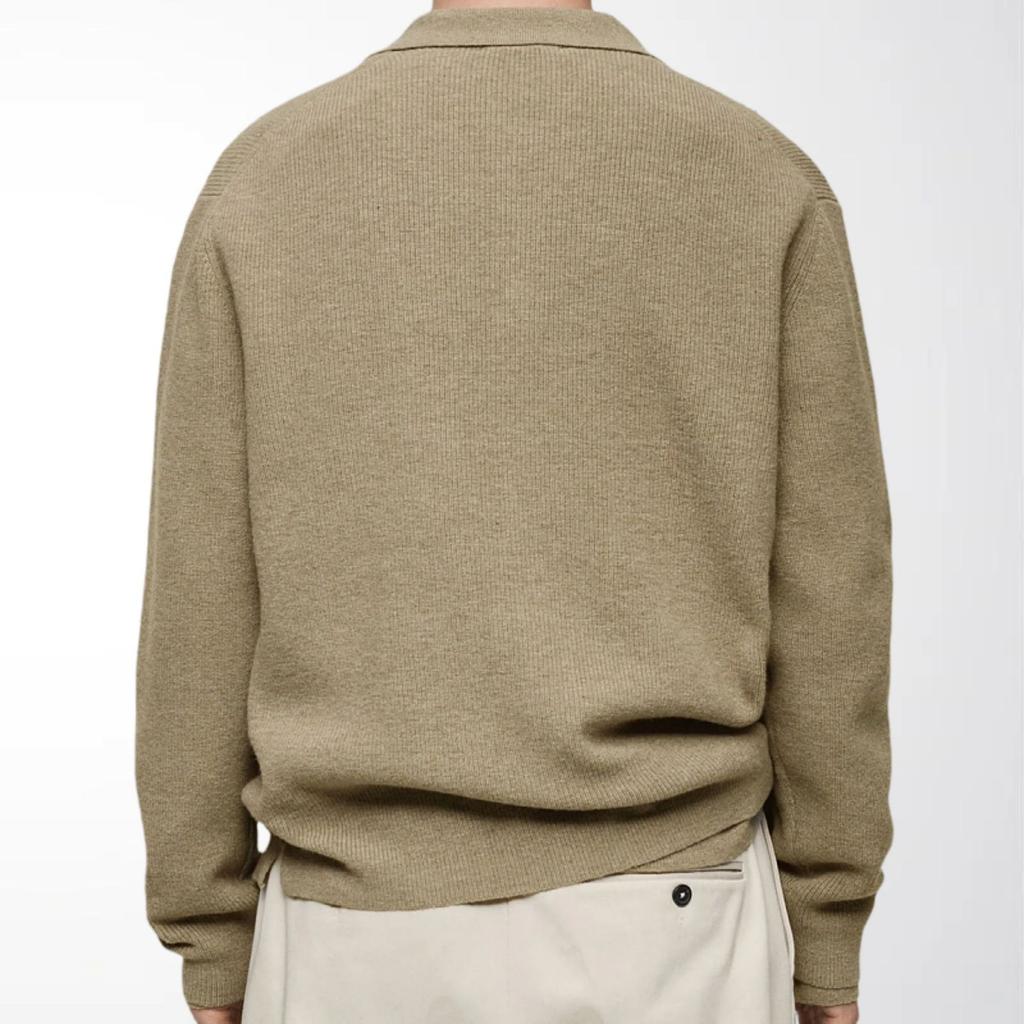 Men's Casual Cardigan Sweater Vintage Button Down Knitted Sweaters Fall Spring Cozy Long Sleeve Sweater Cardigans for Male Lapel Collar Knit Jackets