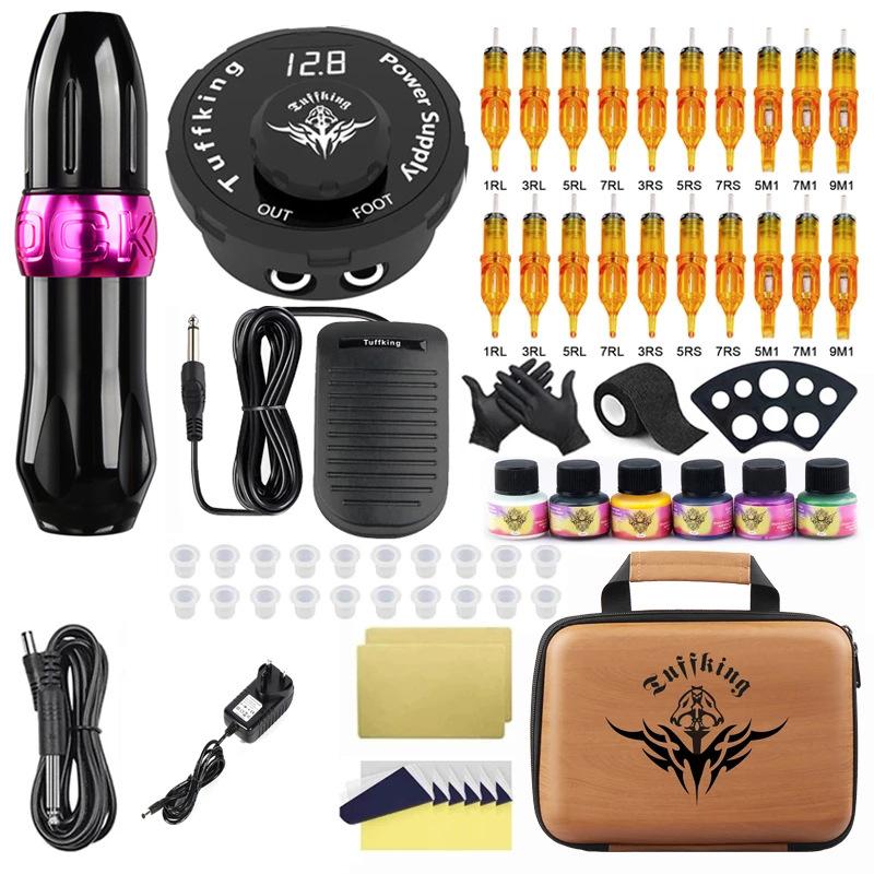 

Новый набор машинок для татуировки, короткая ручка для татуировки, все в одном, комбинация машинок, линия резки, туман, инструмент для татуировки Mada Machine