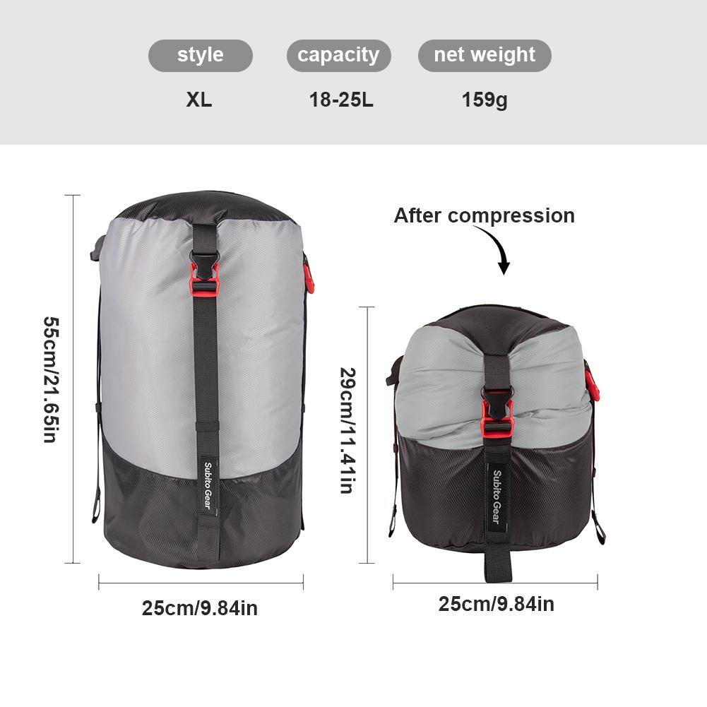 Camping Sleeping Bag Compression Pack Multi-Purpose Camping Supplies Storage Bag Large Capacity Space Saving for Camping Hiking