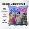 Hot KPop S-Saja Boys Pillow Case Comfort Sofa Bed Silky elegant Invisible zipper Custom Decorative cushion cover