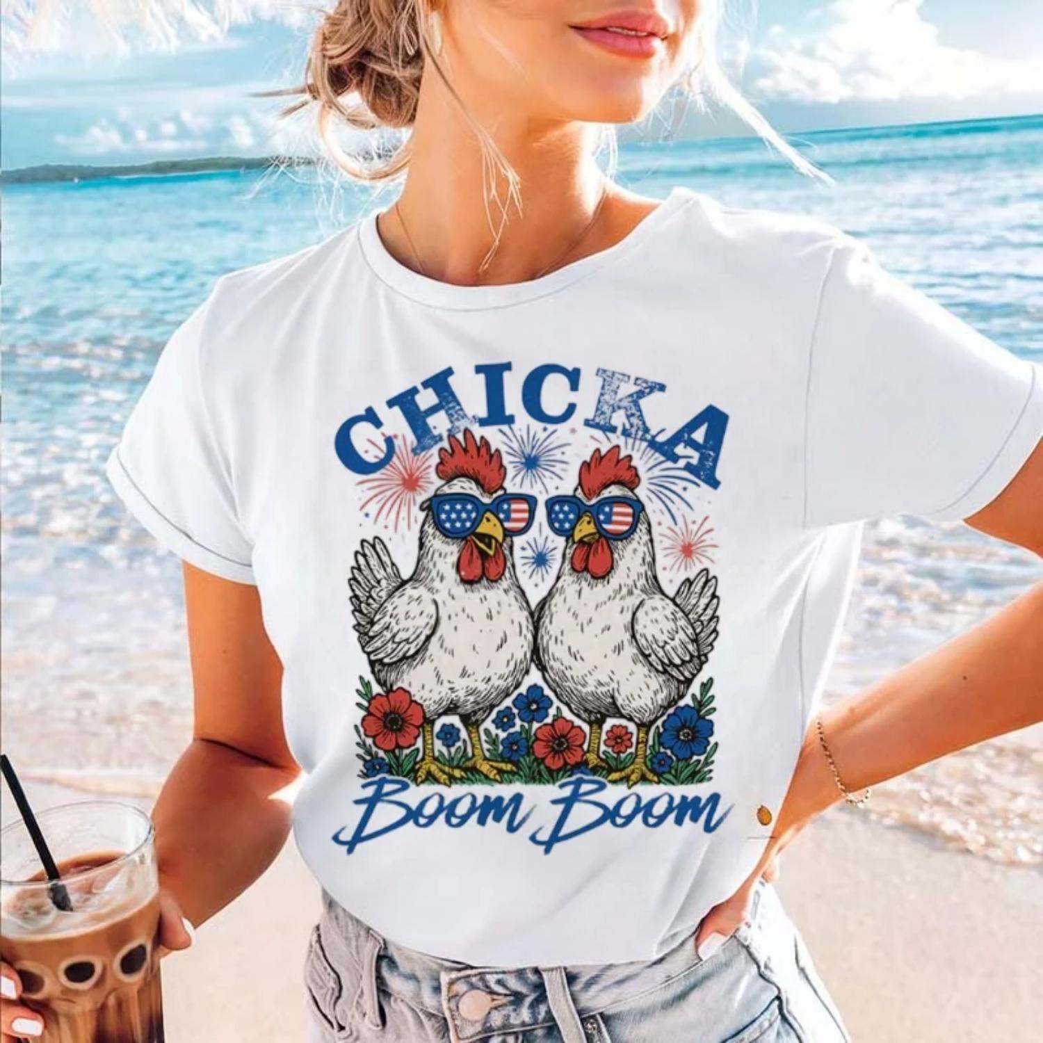 

Ladies New White T-Shirt Cute Animal Pattern Clothing 90s Printed Casual O-Neck Summer Short Sleeved Regular Versatile T-Shirt XXXXXL білий
