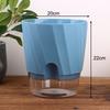 Lazy Hydroponic Flower Pot Automatic Water-Absorbing Flowerpot Transparent Double Layer Plastic Self Watering Planter Office