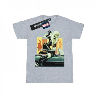 Boys Black Cat Car T-Shirt