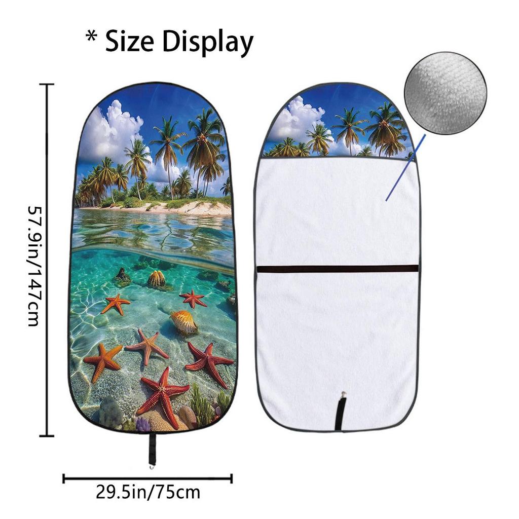 Universal Gym Workout Car Seat Protector Towel - All-Season Front Cover