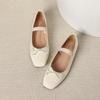 Retro French Mary Jane Shoes - Women's 2026 Summer Bows, Soft Sole, Flat Bottom, Shallow Mouth