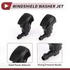 HEROFFIX Toyota Camry 2002-2006 Front Window Nozzles Window Wiper Nozzle Wiper Washer Jet No.85381AA042 Black Plastic