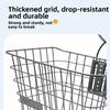 Metal Bicycle Rear Basket Easy To Install Backpack Storage  Children's Folding Bike Accessories