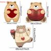 3Pcs Foil Balloons Engagement Anniversary Props Heart Shaped Bear Balloons Cartoon Standing Bear Valentine'S Day Decoration