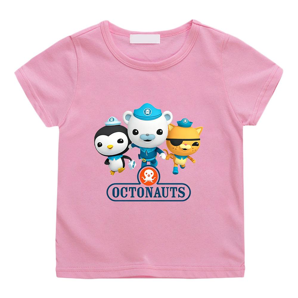 The Octonauts Kawaii Children T-shirts High Quality 100%Cotton Tees Boys Girls Short Sleeve Casual Anime Print Kids Camisetas Summer Tops