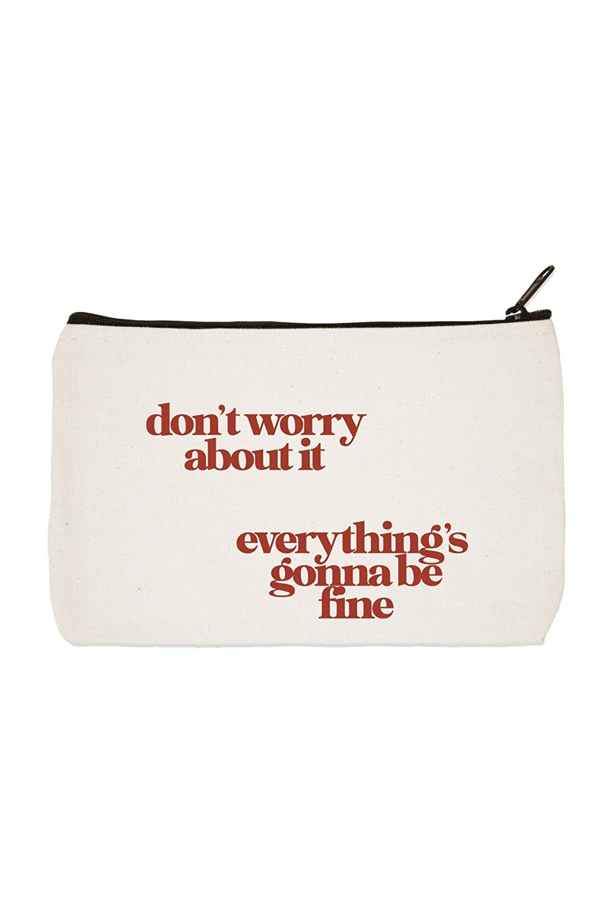 

Клатч Don t Worry Abouit It Everything s Tote с принтом Косметичка, подставка для карандашей, сумочка