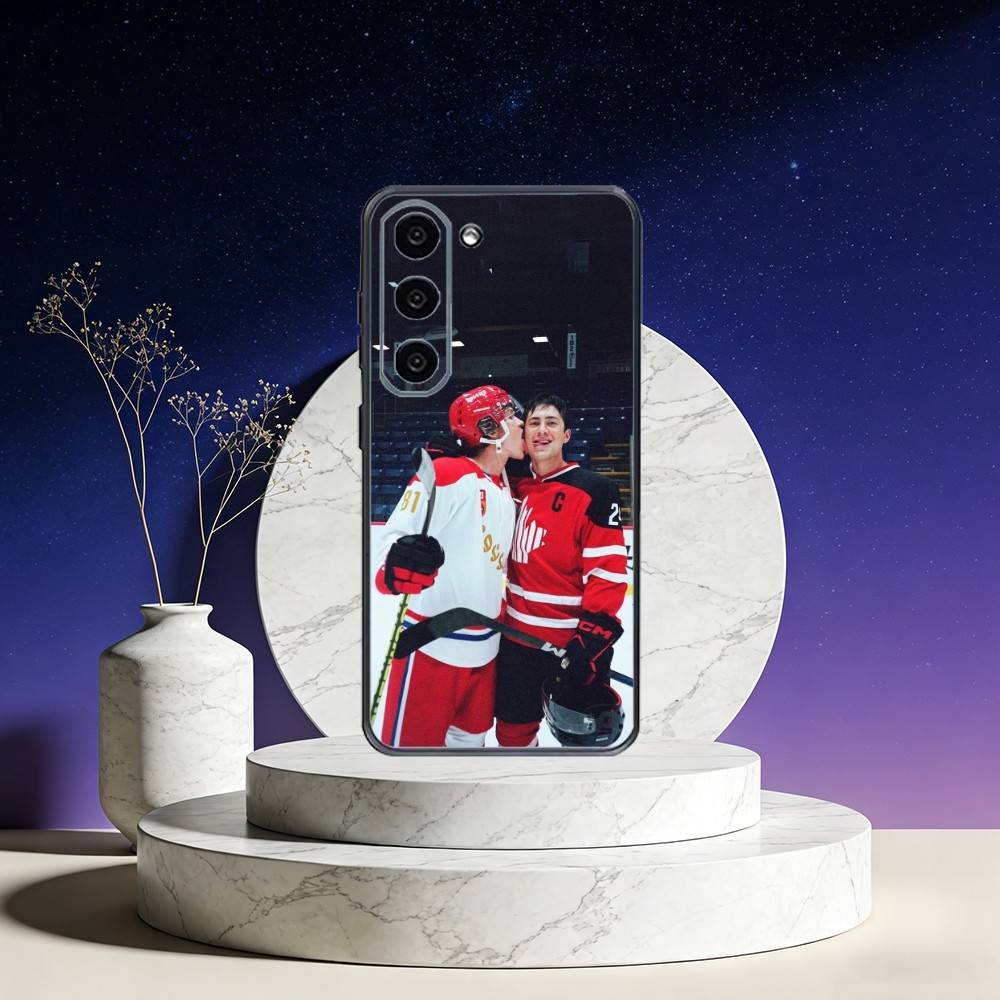 Heated R-Rivalry Ice Hockey Phone Case For Samsung Galaxy A73,A72,A71,A70,A53,A52,A51,Others Soft Black Cover