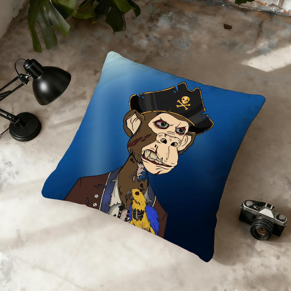 Cool N-NFT Monkey Cushion Cover Home Office Convenient Nordic Simplicity Hit With Zipper Cushion Cover