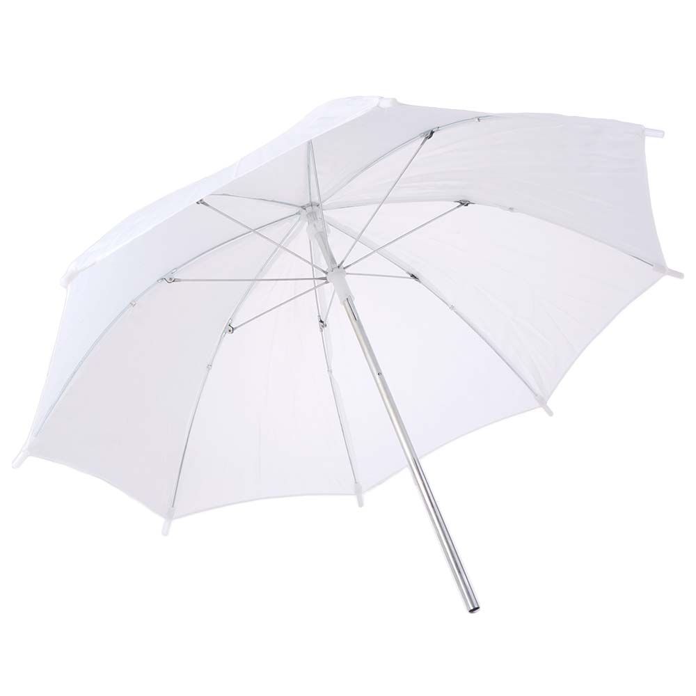 50cm/ 20Inch Photography Umbrella White Soft Metal Handle Lighting Umbrella Diffuser Easy Install Light Cloth