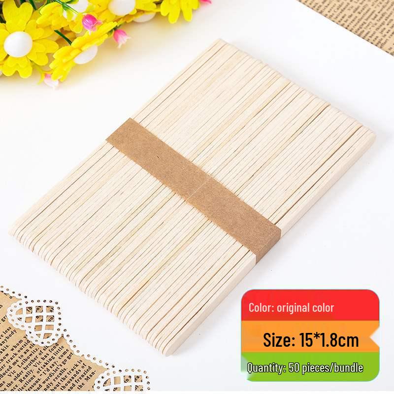 Colored Wooden Popsicle Sticks for DIY Crafts - Ideal for Kindergarten Projects and Handmade Creations.