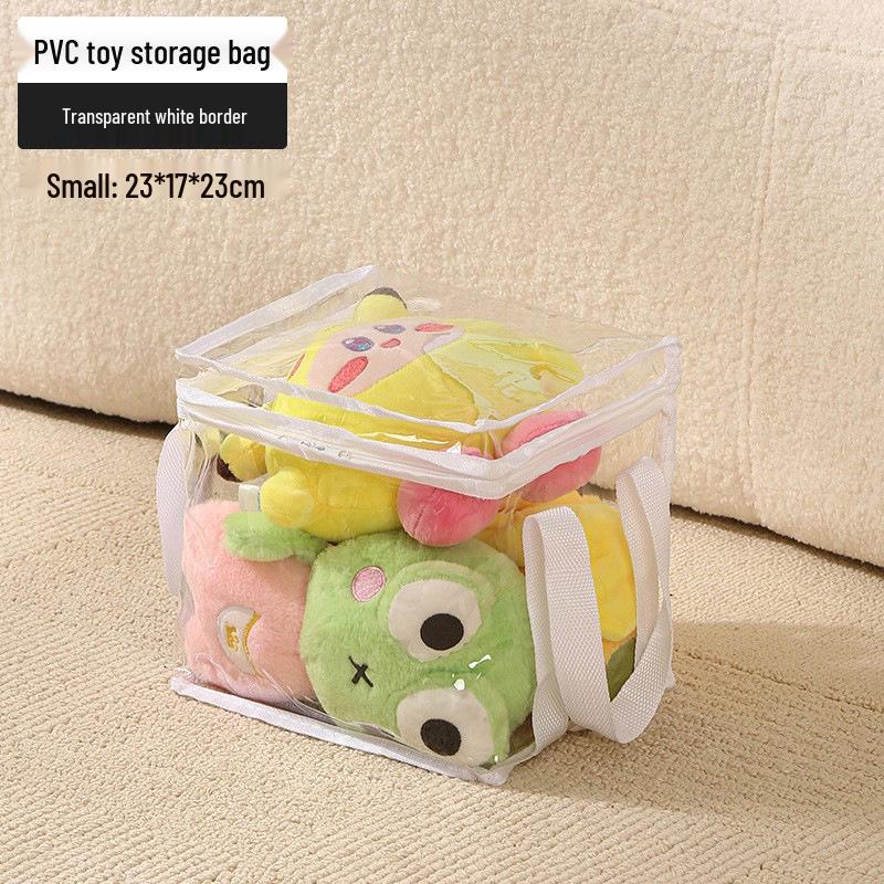 

Большая прозрачная складная сумка для хранения игрушек - Органайзер для плюшевых кукол и строительных блоков, Водонепроницаемый контейнер для книг