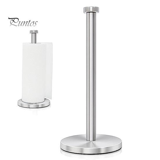 Countertop Paper Towel Holder with Weighted Anti-Slip Base Rust-Proof Corrosion Resistant Stainless Steel Paper Towel Holder