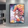 5D Diamond Painting Full Diamond Girls and Flowers Diamond Painting Handmade Diy Diamond Mosaic Painting Home Decoration