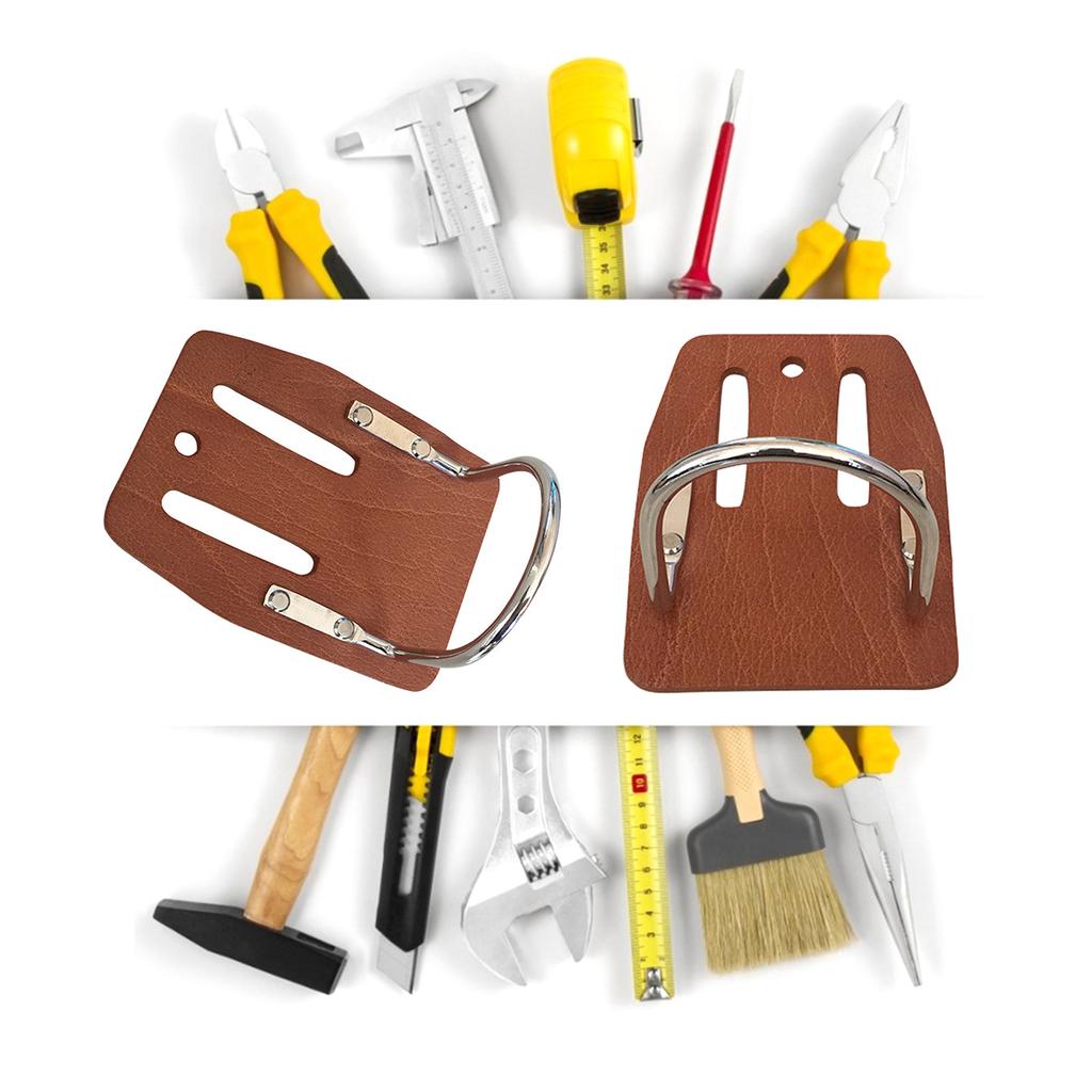 Waist Mount Hammer Holder Tool Belt Hammer Holder Belt Hook Peg Hooks Tool Shelf Wrench Holder Leather Hammer Holster