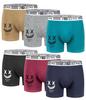 AIYUEFAN Men's Boxer Briefs, 6-Pack, 4-Pack, Extra-Long Cotton, 3D Molded, Front Closure, Moisture-Wicking, Quick-Drying, Breathable