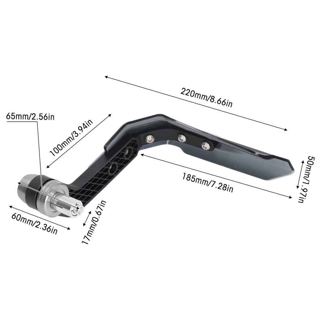 22mm Motorcycle Handguard Aluminum Alloy Universal for Sport Dirt Bike ATV MX Motocross Silver