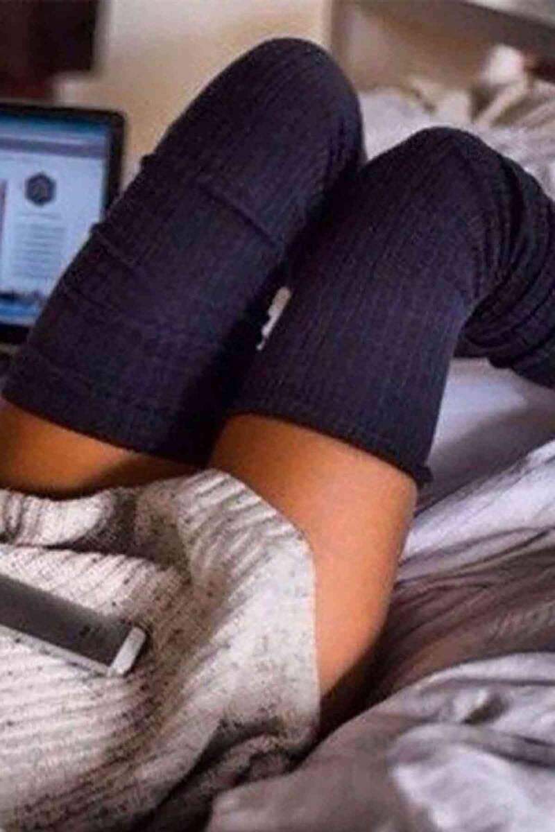 

Парфюмированные вязаные гольфы Merry See Темно-синие One Size темно-синий