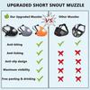 Soft Silicone Breathable Muzzle for Short Snout Dogs, Anti-Bite Chew Lick for Bulldogs & Flat-Faced Breeds