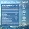 Suplemento para Gerenciamento de Cortisol com Magnésio, Ashwagandha e Teanina - Auxilia no Relaxamento, Cortisol e Foco - 120 Cápsulas