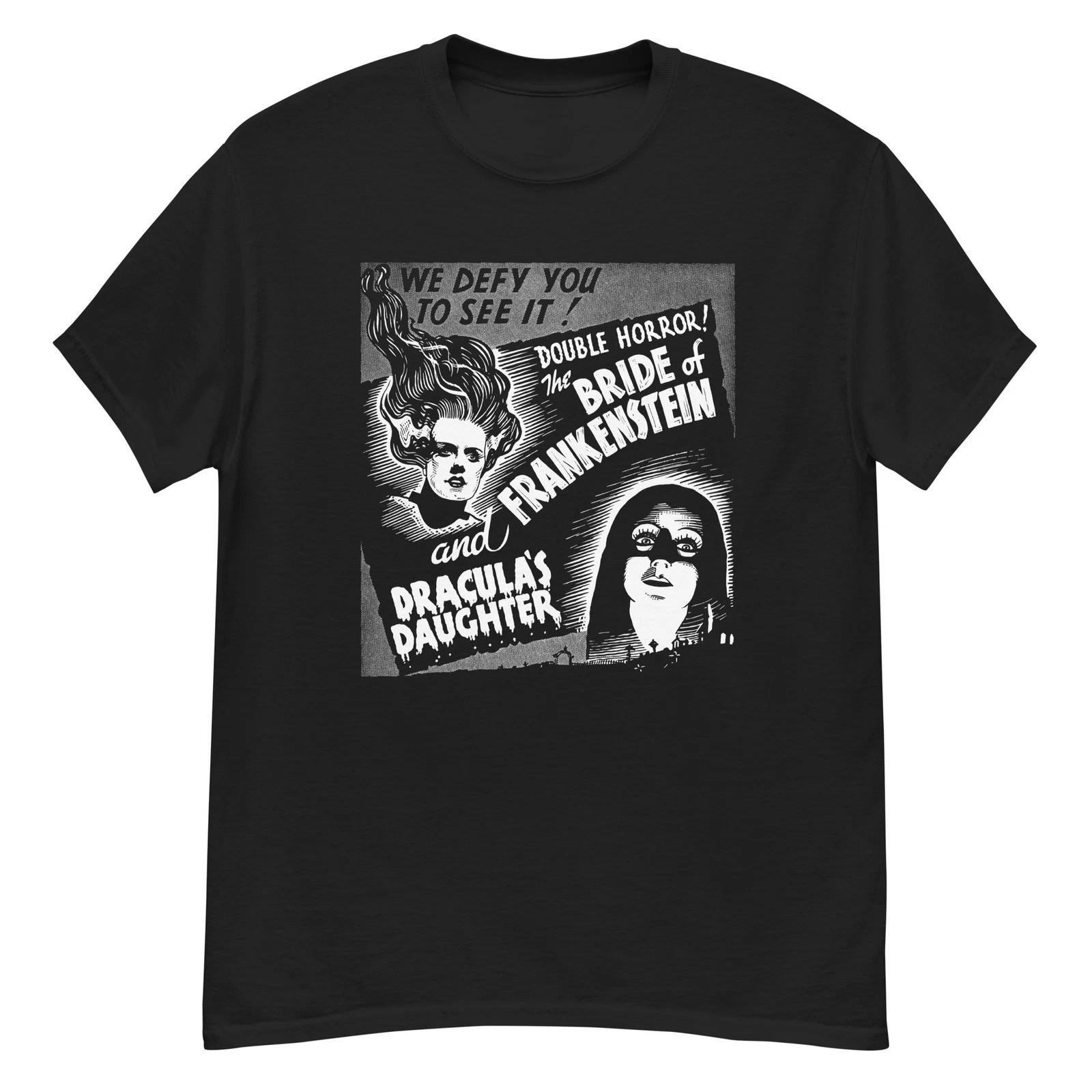 Bride of Frankenstein/Draucla s Daughter cult horror film fan art t-shirt M
