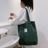 Sac à main en velours côtelé pour femmes, sacs à bandoulière, doux, couleur unie, rangement, réutilisable, grande capacité, sac fourre-tout