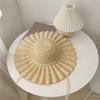 New Large Brim Ribbon Straw Hat Summer Hats For Women Ribbon Beach Cap Beach hat Dome Top Sun Hat Holiday Elegant cap