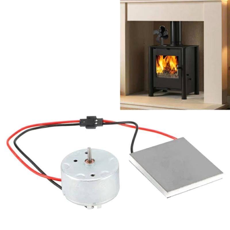 Fire Place Fan Accessories Motor Power Generation Sheet Heat Powered Stove Fan High Efficiency Low Noise Replacement
