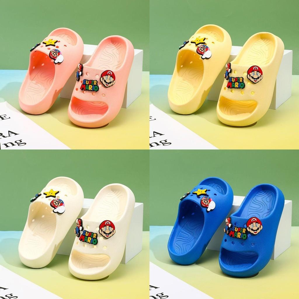 Comfortable Mario Character Eva Slippers For Kids In Soft Sole Design Available In Multiple Colors And Sizes For Boys And Girls