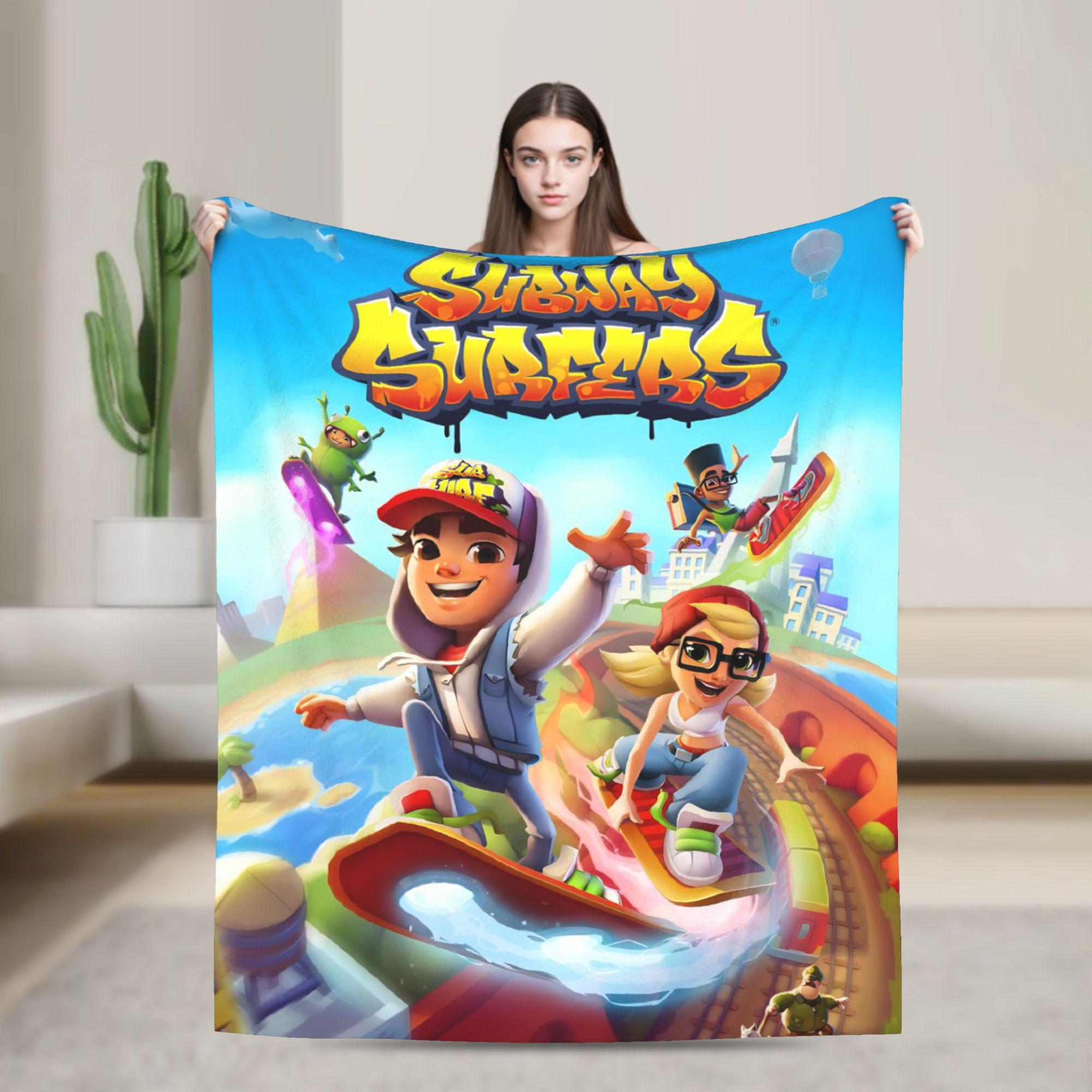 

Subway-Surfers Jake Tricky Blankets Quality Super Warm Bedding Throws Winter Travel Office Couch Chair Fluffy Bedspread 30x40in