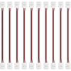 LightingWill 10pcs Pack Strip to Strip with Wire Solderless Snap Down 2Conductor LED Strip Connector for 10mm Wide 5050 5630 Single Color Flex LED
