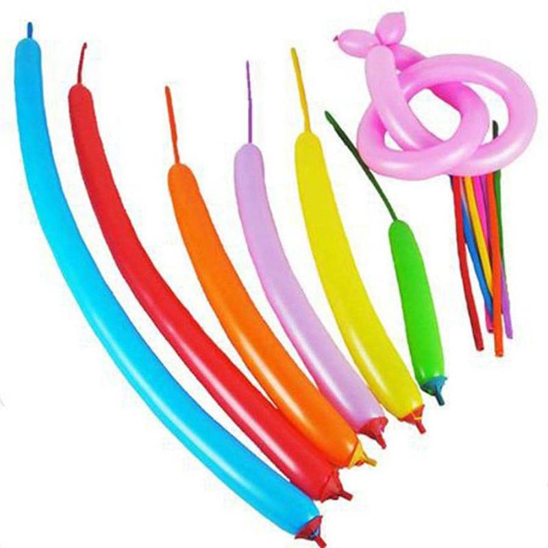 50/100PCS Long Balloon Latex Children DIY Toy Woven Balloon Design Cute Cartoon Color Elastic Kids Boys Girls Birthday Gifts TMZ
