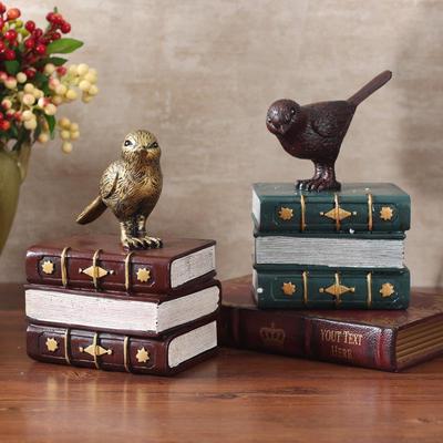 Retro American Bird Bookend - Decorative Home, Living Room & Desk Ornament