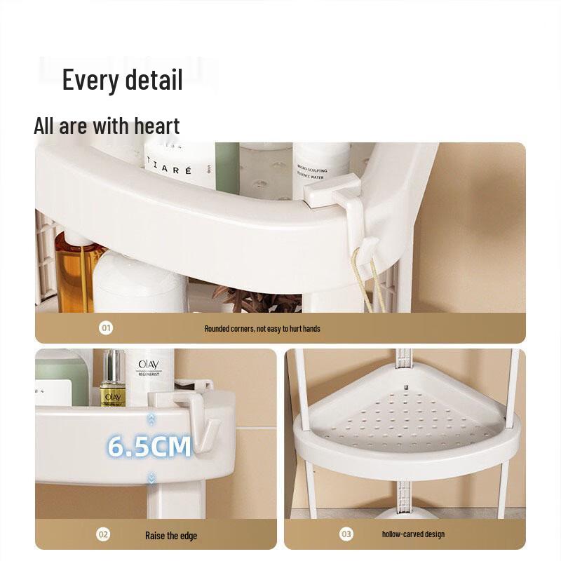 Changbaosen Corner Bathroom Storage Shelf