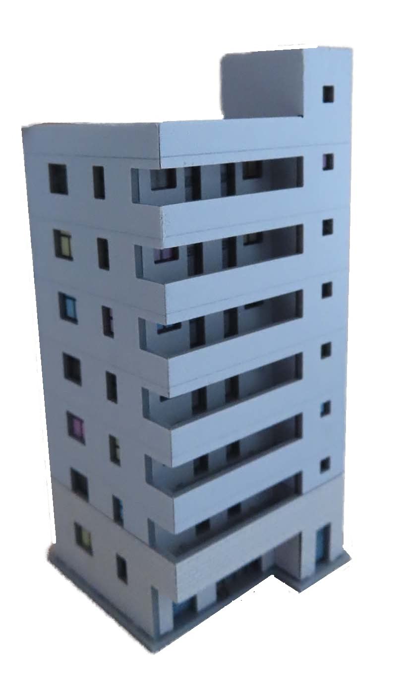 

[Fuki no Me] 1300 scale apartment building 1