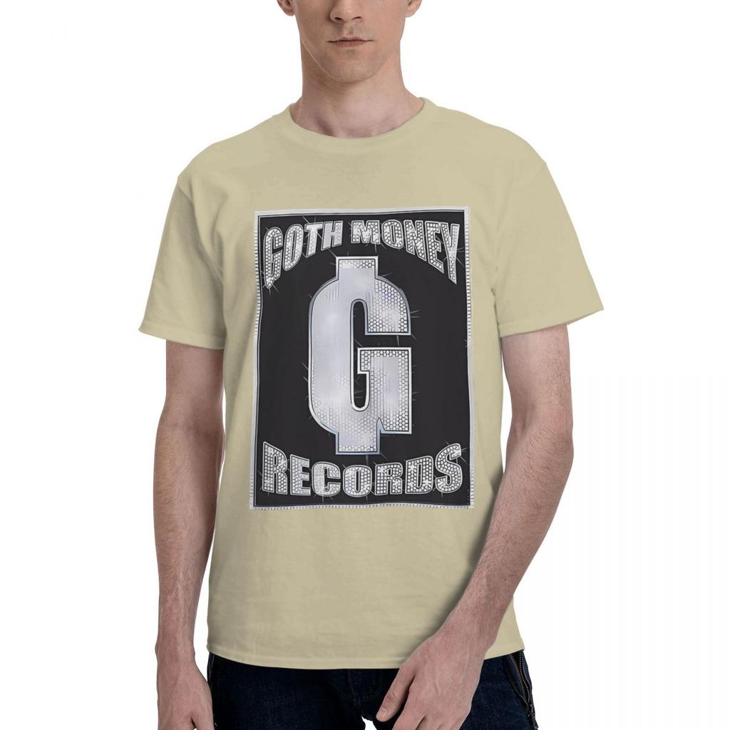 Goth Money Records Bling 100% Bomull Vardaglig Andningsbar Bekväm T-shirt Högkvalitativa Herrkläder Roliga Gåvor