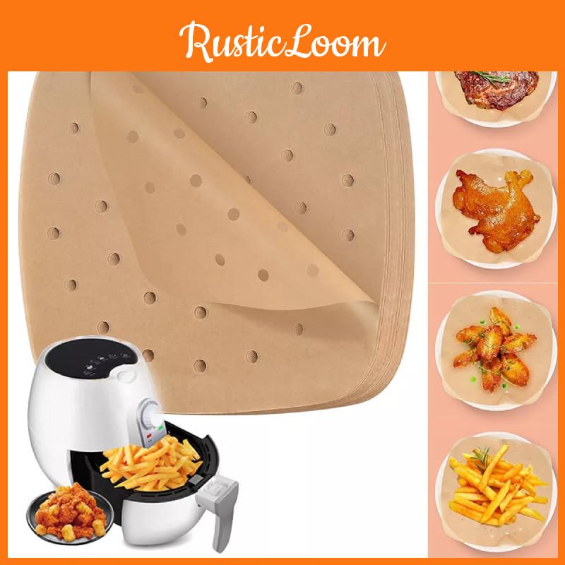 100 szt. Kwadratowy papier do frytkownicy jednorazowy nieprzywierający do pieczenia parowar pergaminowy wkładka