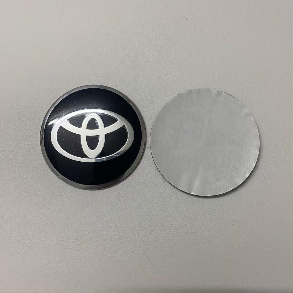 4pcs Toyota Wheel Center Hub Cap Badge Sticker 56mm Aluminum Alloy Logo For Toyota S4Prado Rav4 Yaris Hilux Prius Corolla Camry