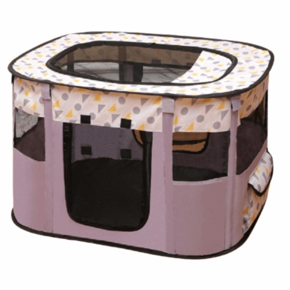 

Breathable Folding Pet Cage Collapsible Cat Delivery Room Sturdy Pet Kennel Tent Travel фиолетовый