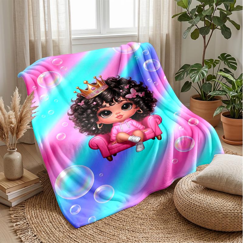 Royal Bubble Fantasy Theme blanket Lightweight Warm Flannel Blanket Decorative Throw Blanket for Home Decoration
