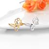 Funny Hollow Out Pet Paw And Heart Design Rings Claws Footprint Shaped Adjustable Opened Rings
