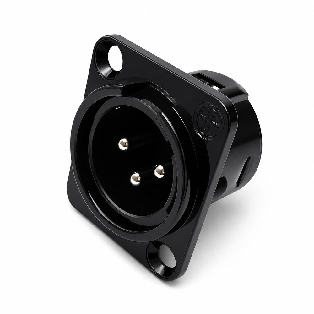 1Pcs Studio Audio Mixer Male Female Chassis Socket Panel Mount Audio Jack  Audio DIY Repair 3pin male