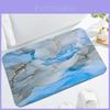 Modern Minimalist Polyester Absorbent Bathroom Mat With Non Slip Backing For Home Use